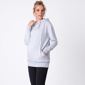 Powder Blue Maternity & Nursing Hoodie
